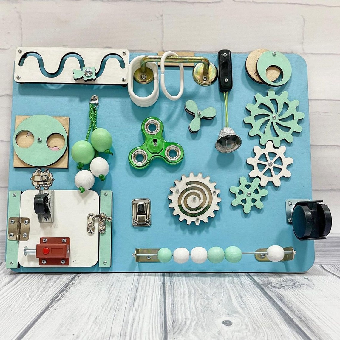 Busy Board 1 Year Old Busy Board Baby Large Busy Board Toddler Gift Montessori Toddler Toys Etsy