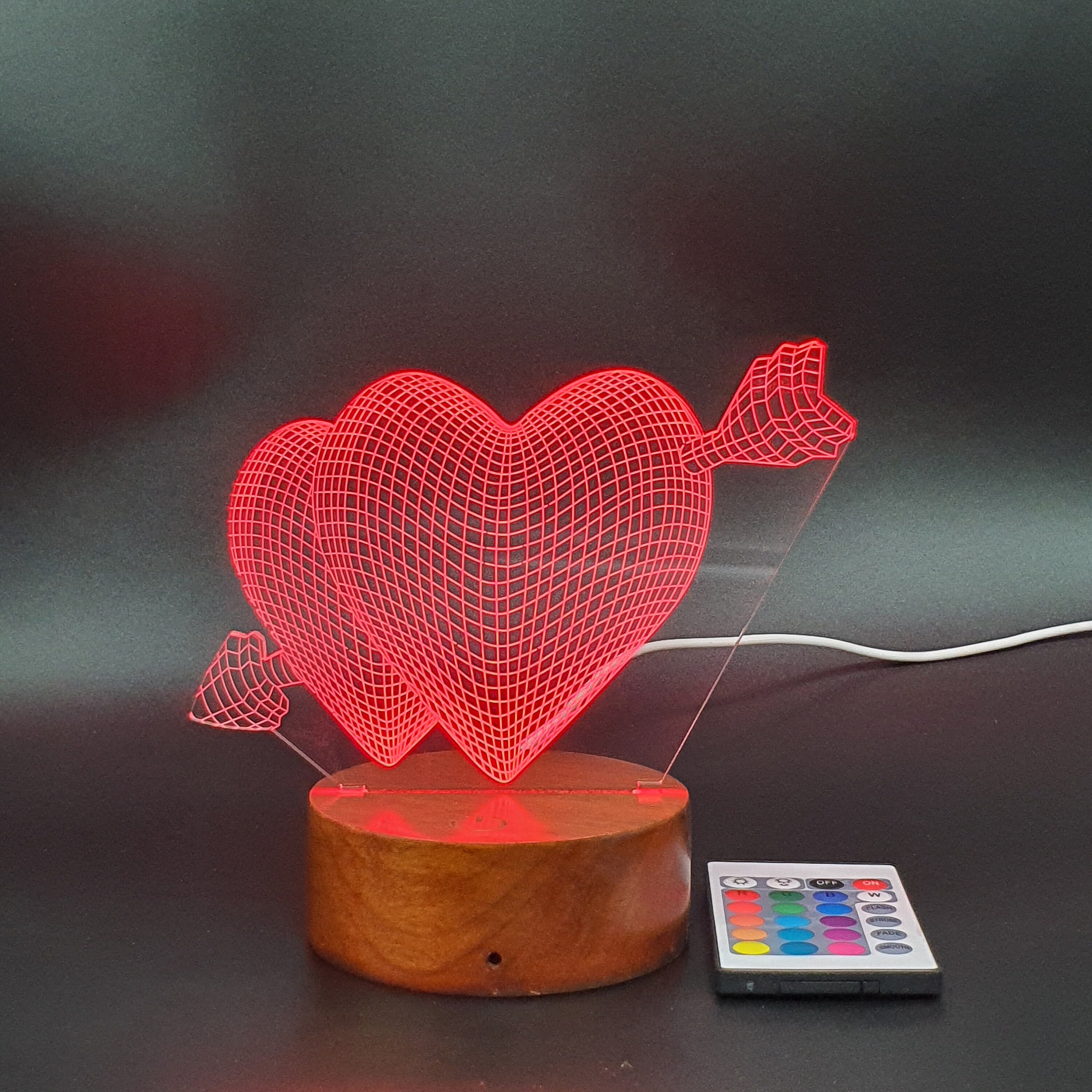 Custom 3D photo lamp led lights for bedside lamp anniversary Etsy