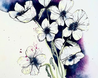 Watercolor Flower Painting