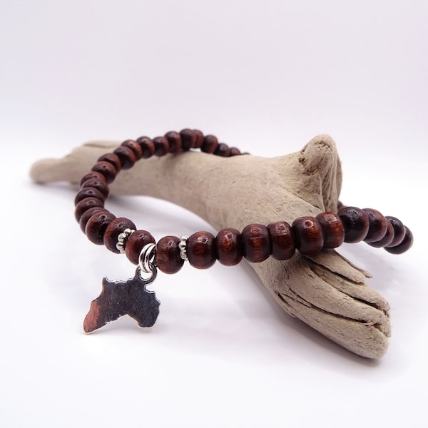 Afrika Holzperlen Armband | unisex | Afrikanischer Schmuck | Holzperlenarmband