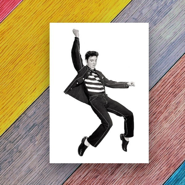 ELVIS PRESLEY Vintage Fine Art Rock and Roll Photograph Instant Download Printable Black and White Historic Retro Poster Digital Download