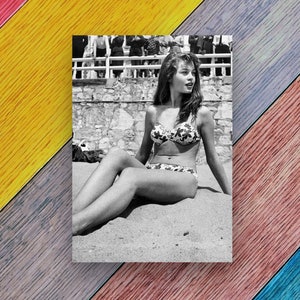 BRIGITTE BARDOT Vintage Fine Art Fotografie Instant Download druckbare schwarz und weiß historische Retro Pin Up Girl Poster digitaler Download