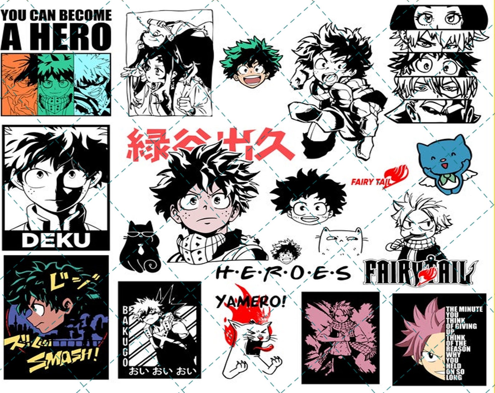 Download Anime Bundle Manga Download japanische SVG Cartoon Svg | Etsy