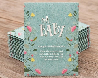 Oh Baby Packets- Blue-Wildflower Mix - 25 in Kit
