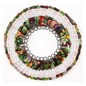 Wreath of Vegetable and/or Herb Garden Bentley Seed Packets - 40 Seed Packets - Gardener Seed Packets