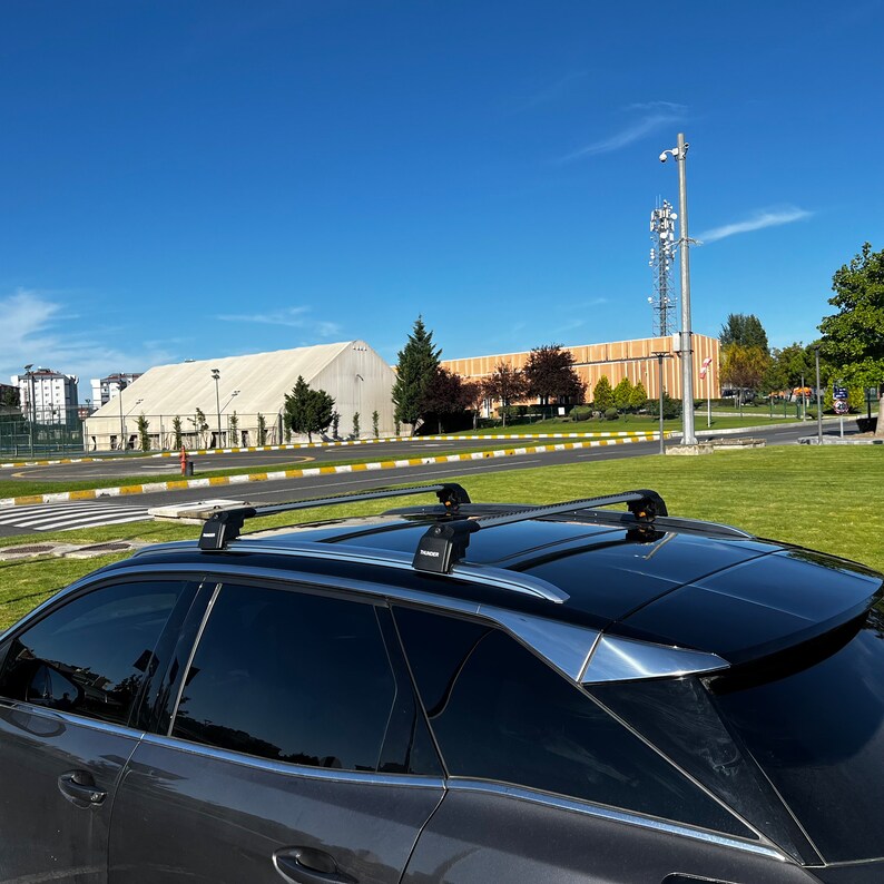 For Audi Q7 2016 2021 Black / Gray Aluminium New Roof Racks Cargo Cross