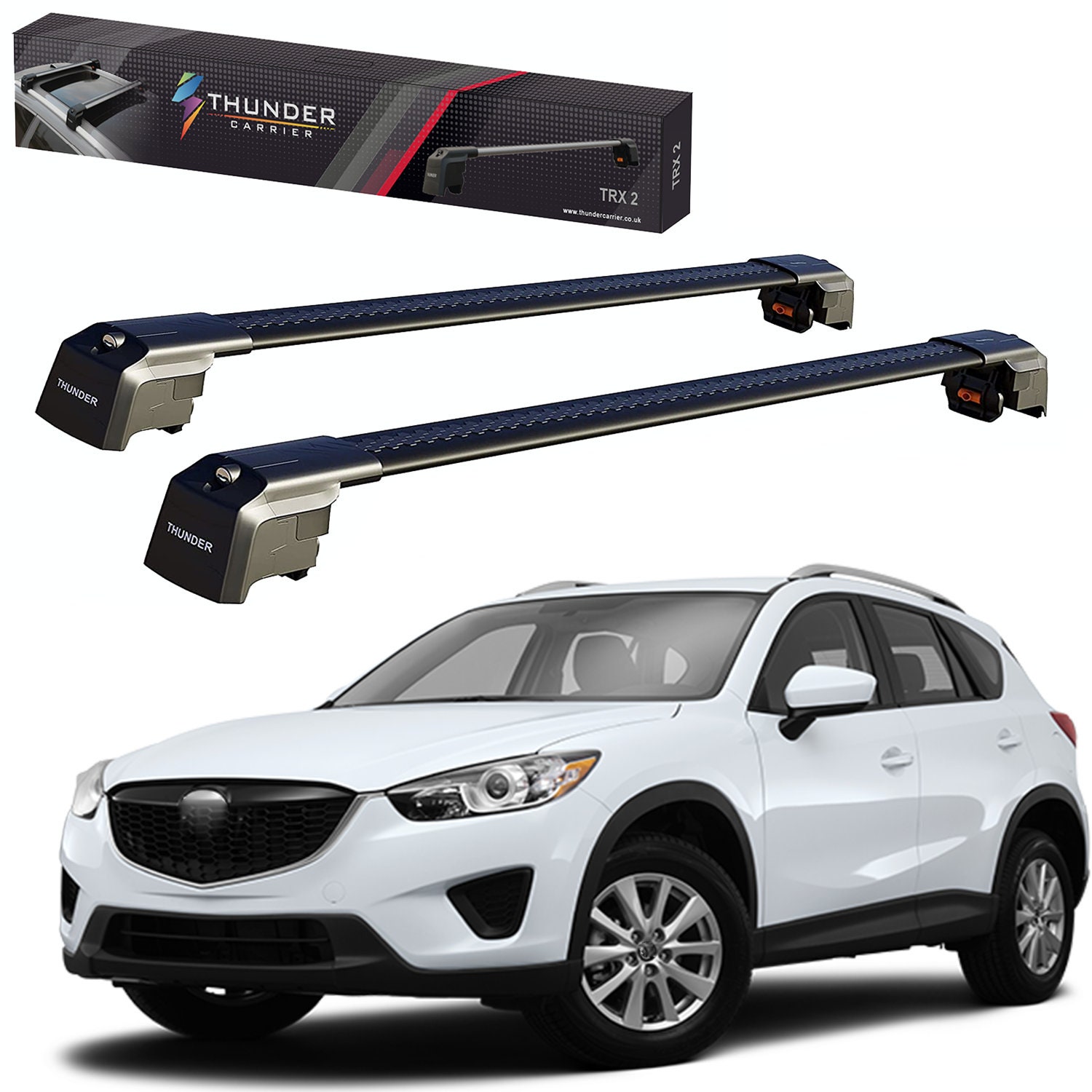 For Mazda CX 5 2013 2017 Black Gray Aluminium New Roof Racks