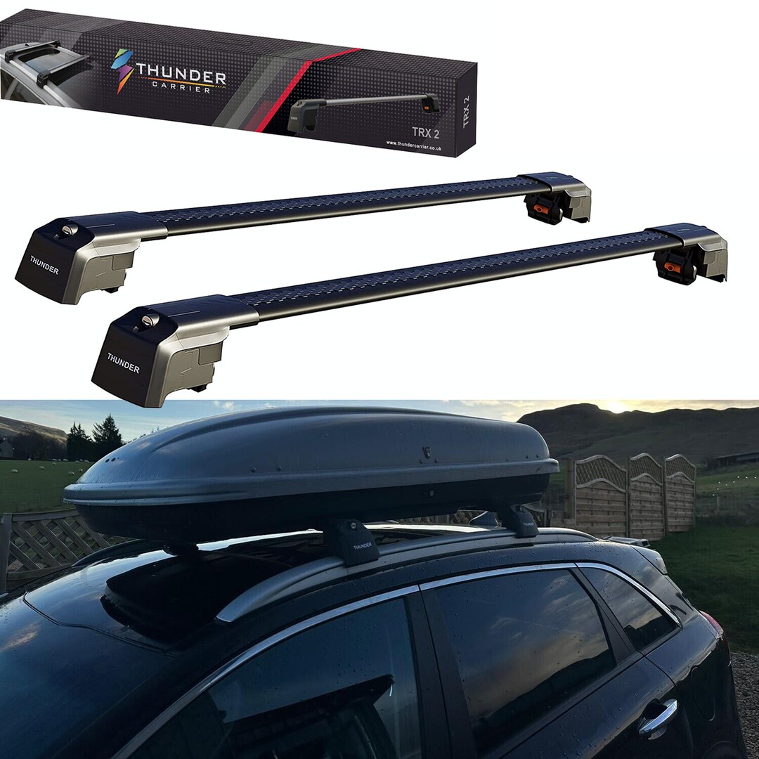 For Kia Niro Black / Gray Aluminium New Roof Racks Cargo Cross Bars Roof Box Cargo Carrier Bike