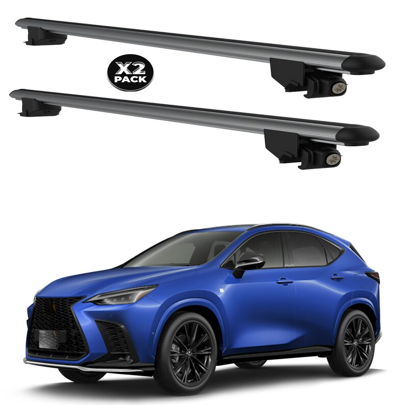 For LEXUS NX 2015 2024 Roof Racks Cross Cargo Bike Ski Kayak Roof Box