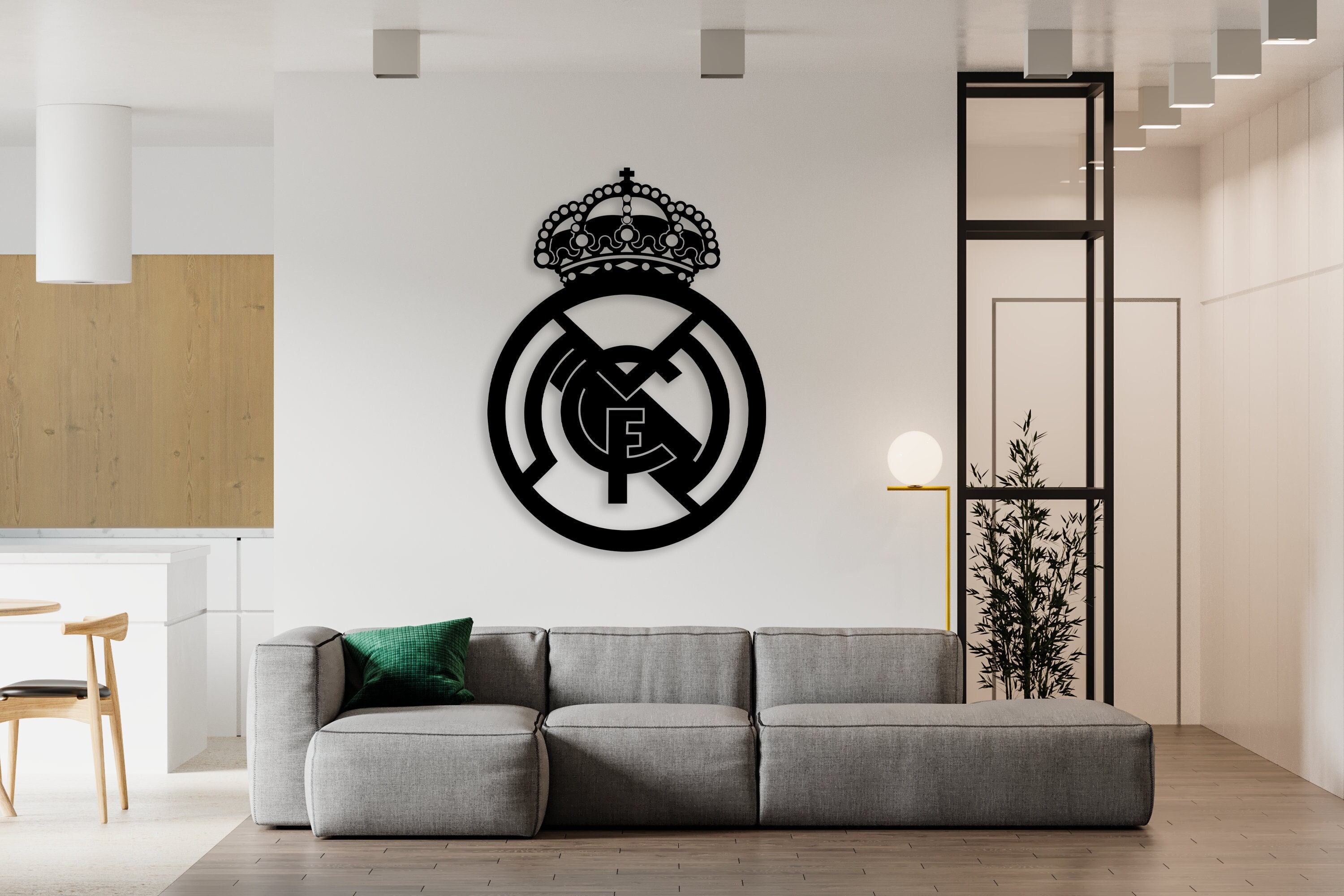 Real Madrid Logo Metal Wall Art