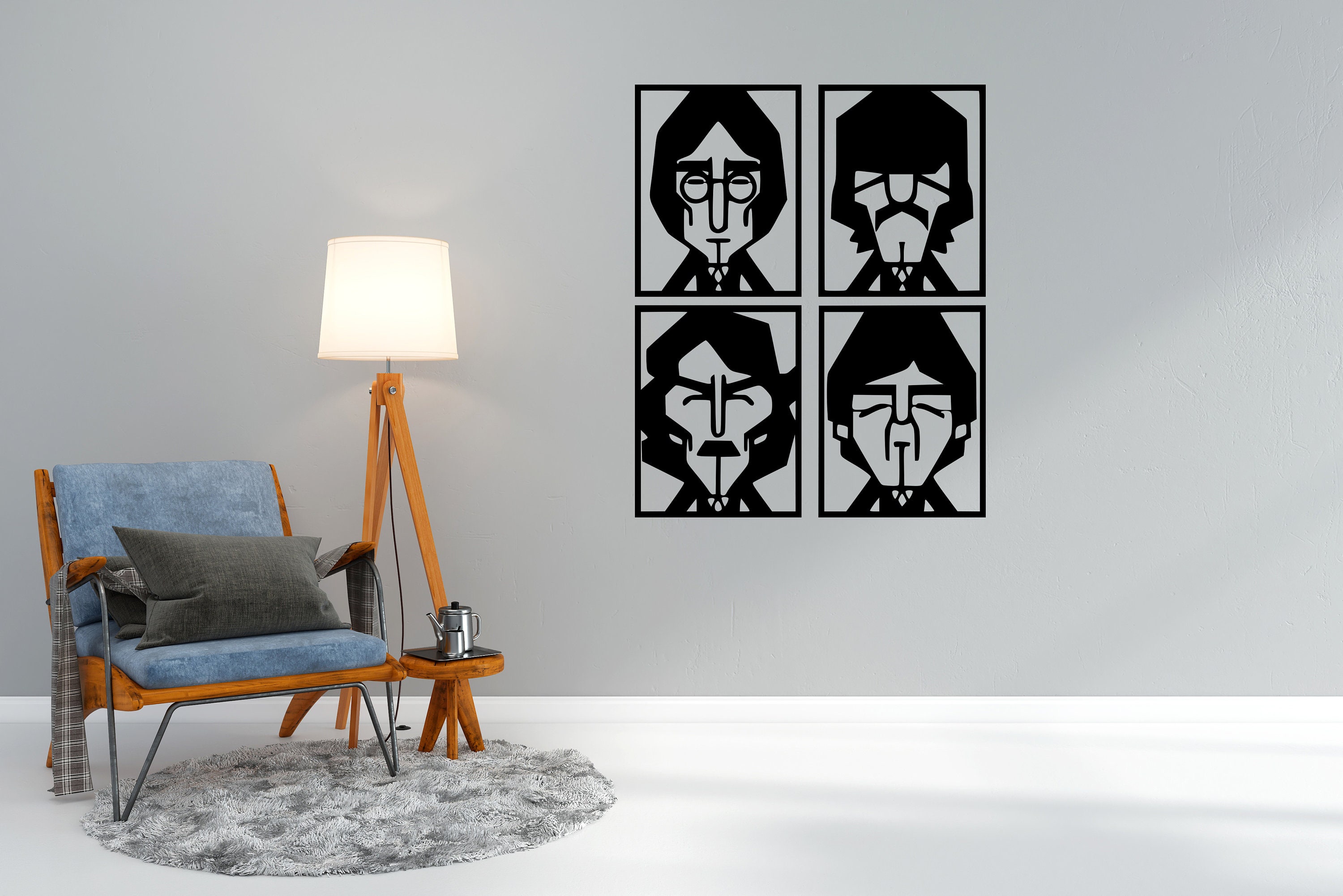 THE BEATLES SILVER DISC WALL DECORATION■ il_1080xN.3648861539_abqv.jpg