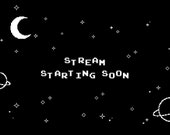 ANIMATED Space Explorer Twitch Screens | Stream starting soon | Be right back | Stream ending | Stream offline | Gamer | Pixel art | Kawaii
