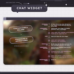 Animated Minimal Heart Chat Widget (CUSTOMIZABLE COLORS) | Twitch Overlays | Aesthetic | Gamer | Streamer | Pink Chat Overlay | Cozy | Lo-fi