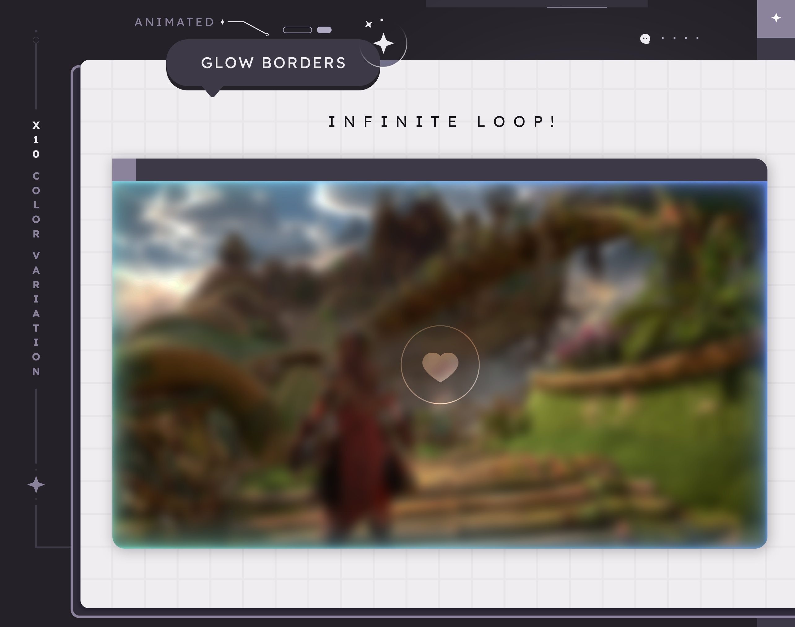 ANIMATED Glow Borders Stream Add-on | Twitch | Streamer | Pastel | Soft ...