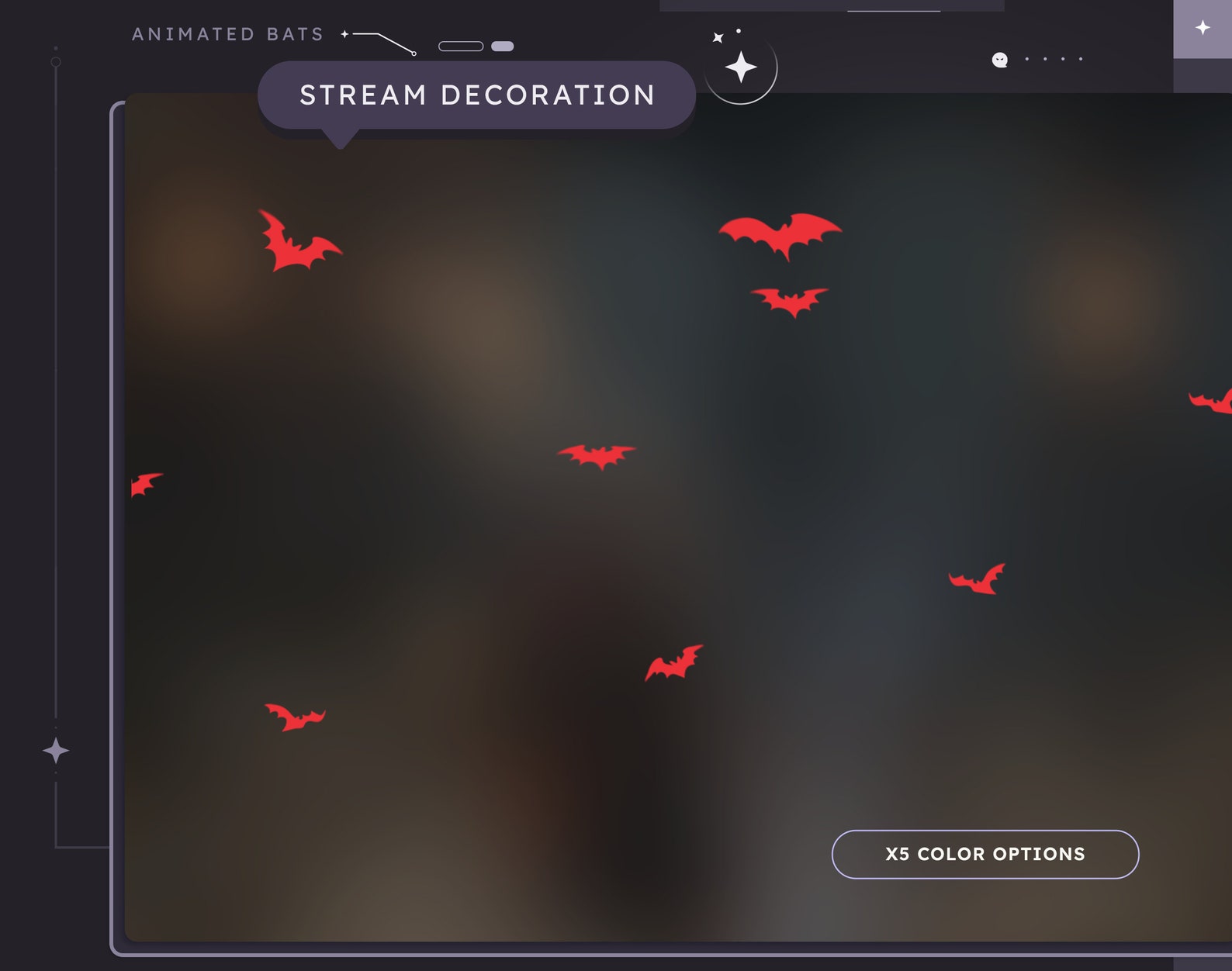 ANIMATED Flying Bats Stream Add-on | Twitch | Streamer | Halloween ...