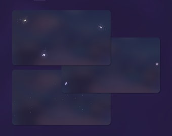 ANIMATED Purple Butterfly Stream Decorations | Stream Add-On | Floating Particles | Sparkles Stream Overlay