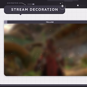 ANIMATED Fairy Sparkles Stream Add-on / Twitch / Streamer / Pastel / Soft Gradient / Sparkles / Stars / Stream Decoration / Stream Overlay