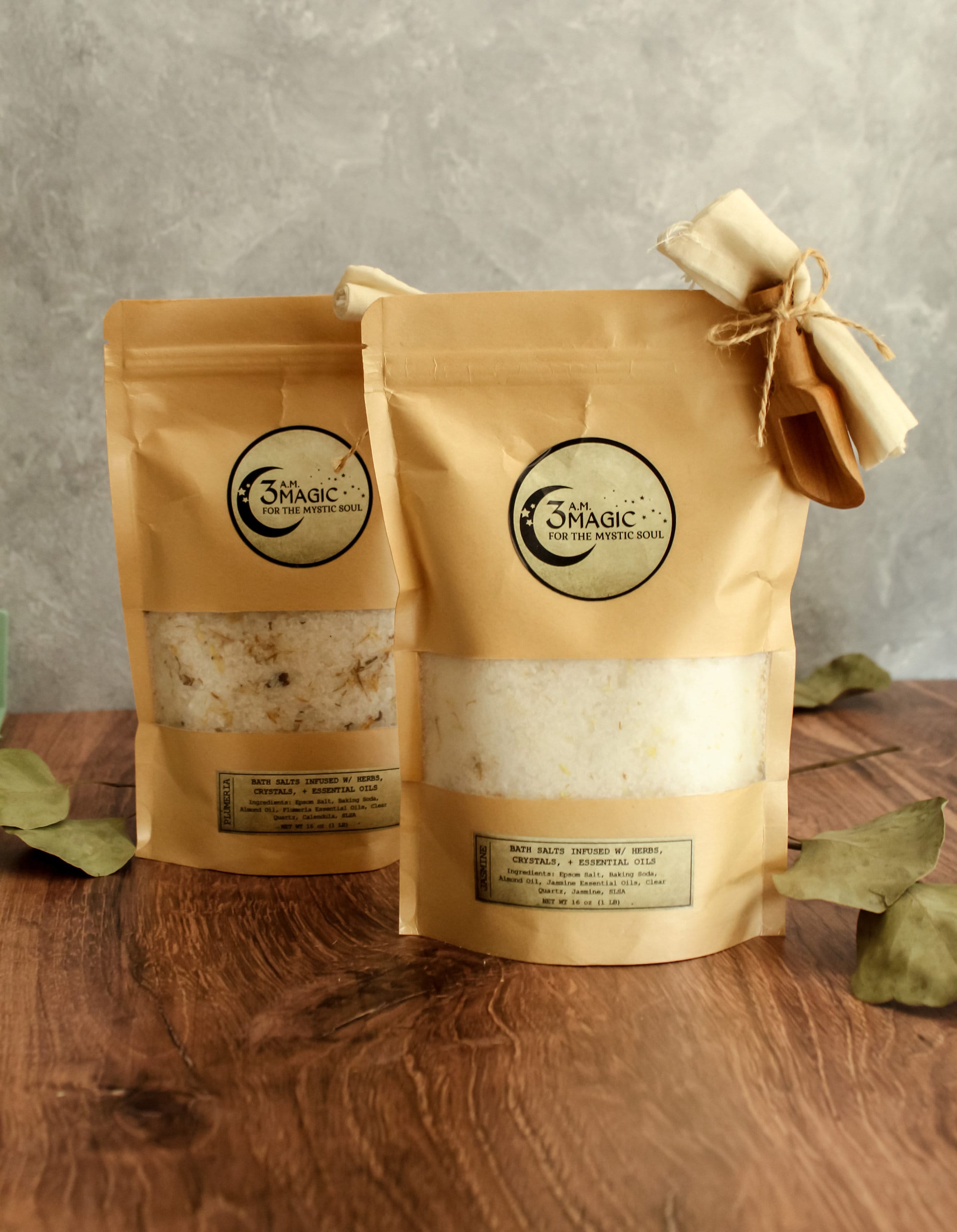 Crystal Bath Salts, Bulk Bath Salt Bag, Herbs Essential Oils Crystals, Aromatherapy Bath Salts, 100% Natural