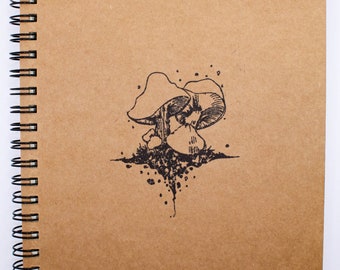 Mushroom Journal | Mushroom Notebook | Mushroom Art | 5.5" x 8.3" lined notebooks