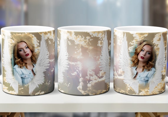Photo Mug Sublimation Design Template for 11oz-15oz Coffee Mugs 