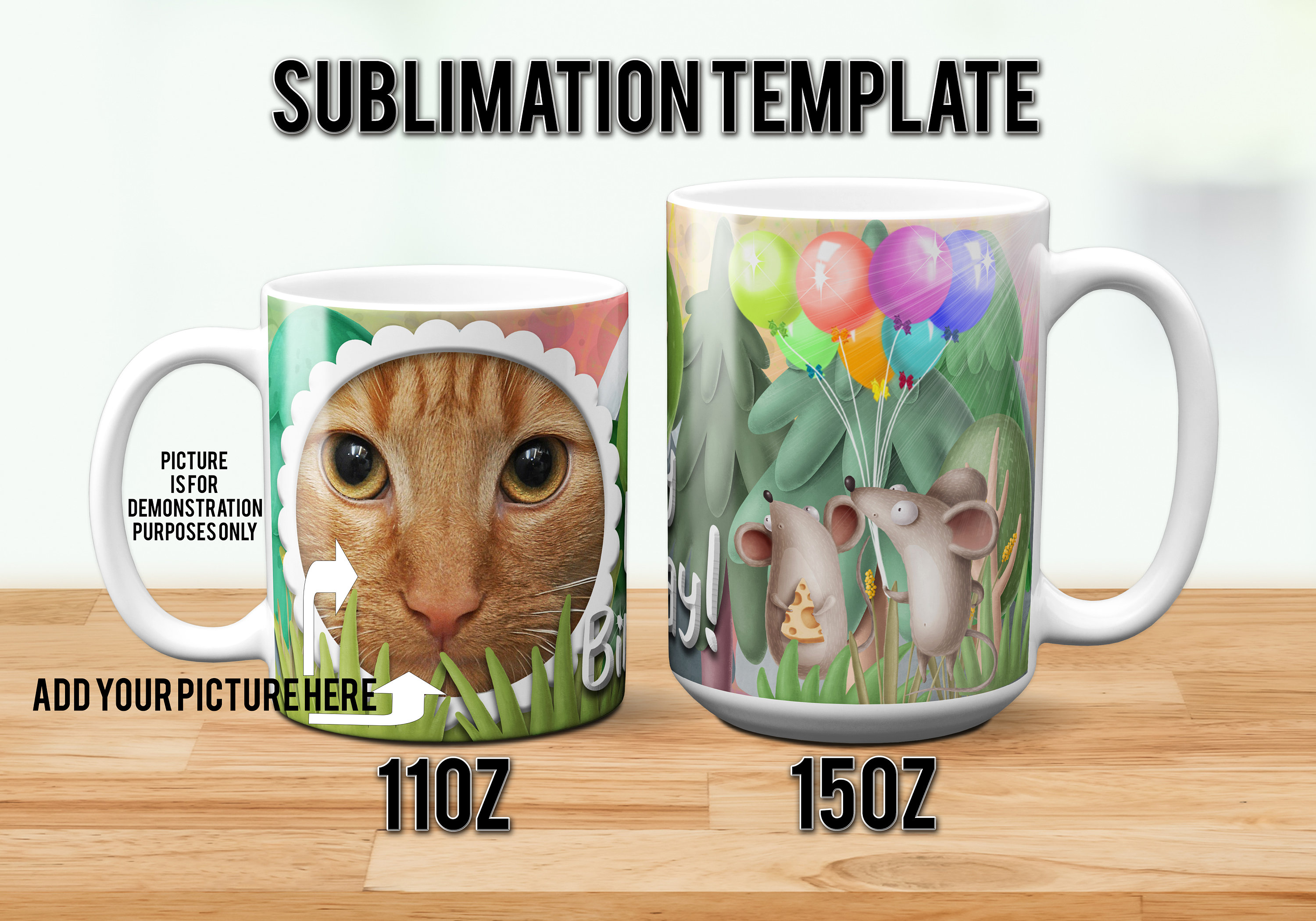 Plantilla Para Sublimacion Personalized Mug Press Template Customizable Photo Mug Gift Template PNG Digital File 6 Sublimation Template