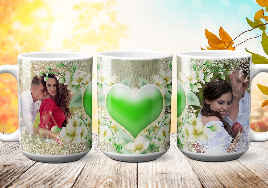 Jasmine Photo Mug Sublimation Design Template for 11oz 15oz Coffee Mugs Jasmine Photo Mug Sublimation Design Template for 11oz 15oz Coffee Mugs