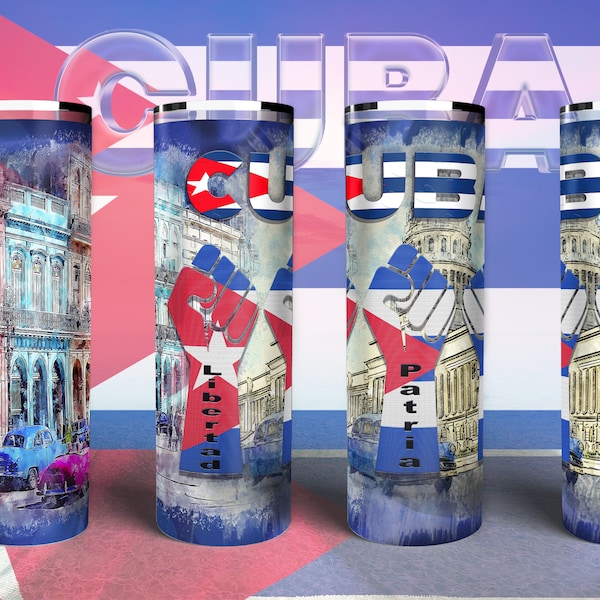 Libertad, Patria, Vida Sublimation Template for 20oz Skinny Tumbler, PNG File for sublimation, Cricut png, Digital File Made In USA