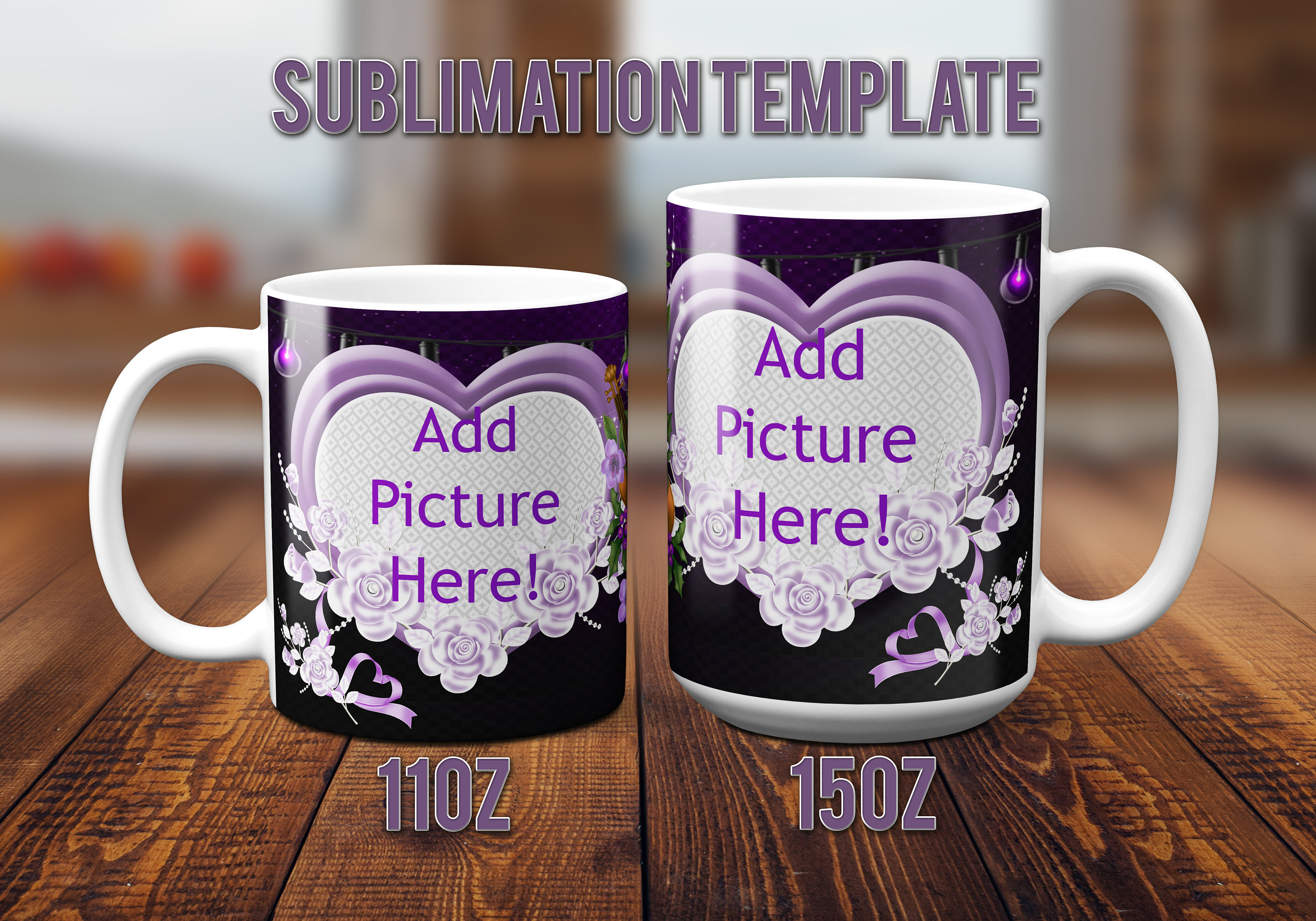 6 Dye Sublimation Templates for Mugs Sublimation Pattern | Etsy