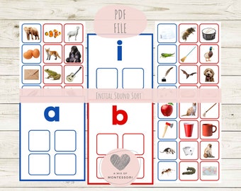Initial Sound Sort - Montessori