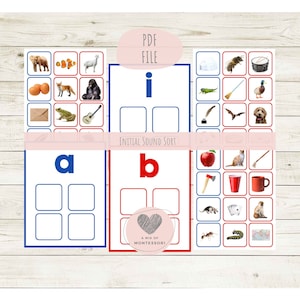 Initial Sound Sort - Montessori