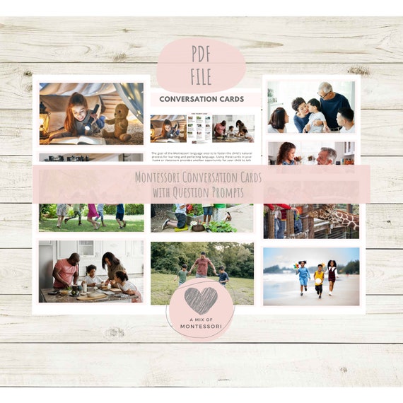 Montessori Conversation Cards | Etsy