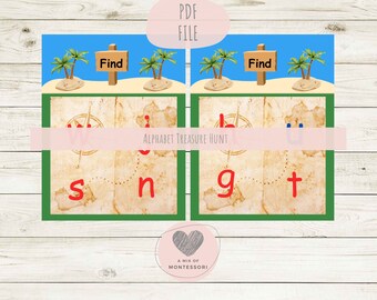 Pirate Letter Matching - Montessori Letters