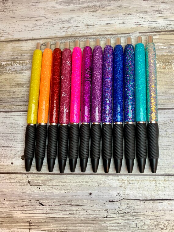 Glitter Pens Sharpie Gel Pens Custom Gel Pens Name Pens Etsy