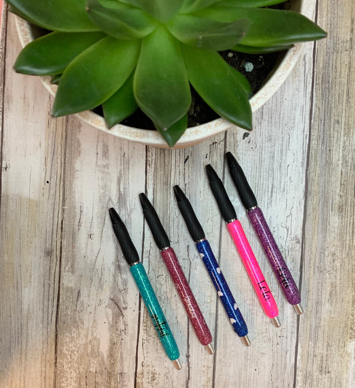 Glitter Pens Sharpie Gel Pens Custom Gel Pens Name Pens Etsy