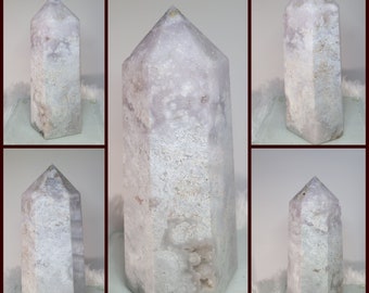 AAA Pink Amethyst Flower Agate Point/Obelisk/Reiki