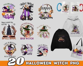 Witches Halloween PNG Clipart | Sublimation Designs (Digital Download)