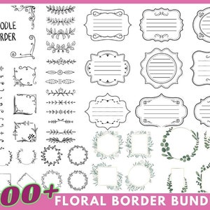Floral Border Eps Bundle,Flower Frames Svg,Wedding Wreath Svg,Frames Cut Files Flower,FLOWER FRAMES EPS,Bouquet Svg Bundle,Wedding Svg
