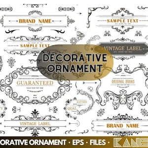 Decorative Ornament EPS Files,Swoosh Svg,Text Decoration Svg,Text Divider Svg,Frame Svg Bundle,Decorative Border,Dividers Borders Svg