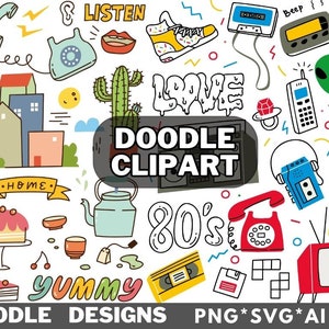 Coloring Hand Drawn,Vector Illustration,Coloring Doodle,Doodle Clipart,Digital Doodle,Doodle Png,Doodle Elements Svg,Doodle Bundle