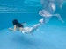 Mermaid Tail + Bra, Swimwear Hand Painted 