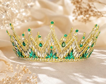 Emerald Green and Gold Crown: Renaissance, Wedding, Prom  display picture 3