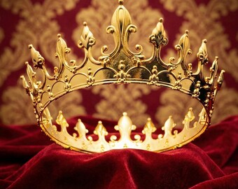Gold Prince Crown: Black Stone Fleur De Lis Renaissance  display picture 1