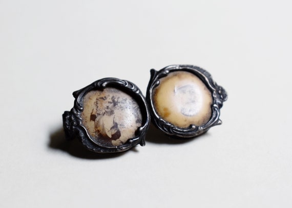 Victorian Photo Pin Brooch - Mourning Brooch - Fr… - image 5