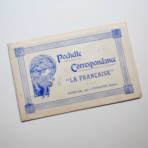 Enveloppes et dépliants antiques correspondance, Art Nouveau - France années 1930