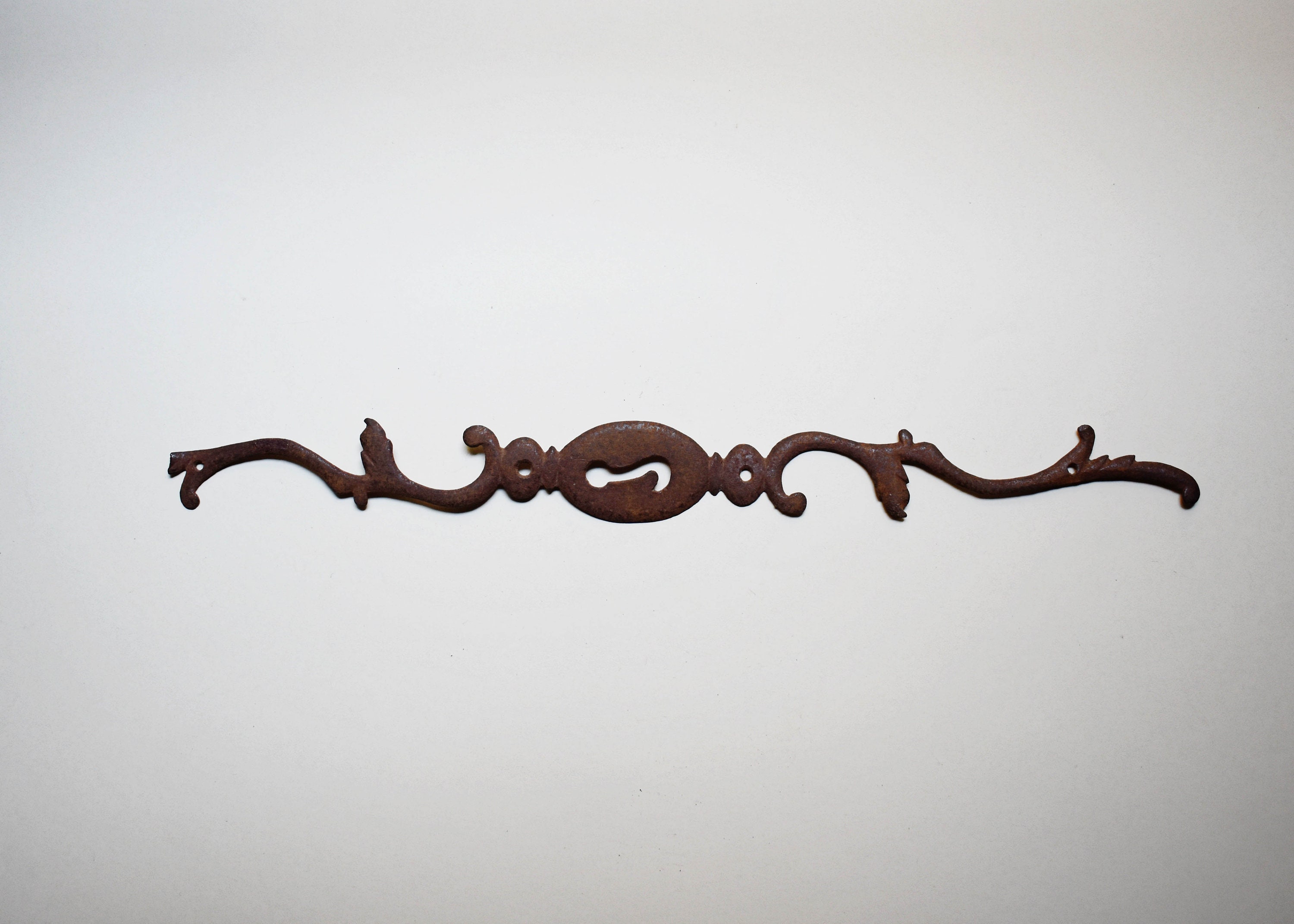 Trou de Serrure Escutcheon Ornate - Clé Verticale Crochet Plaque Porte