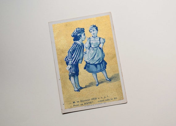 @1890 advertising card with Canadian currency image / Chromo @1890 advertising card with Canadian currency image / Chromo