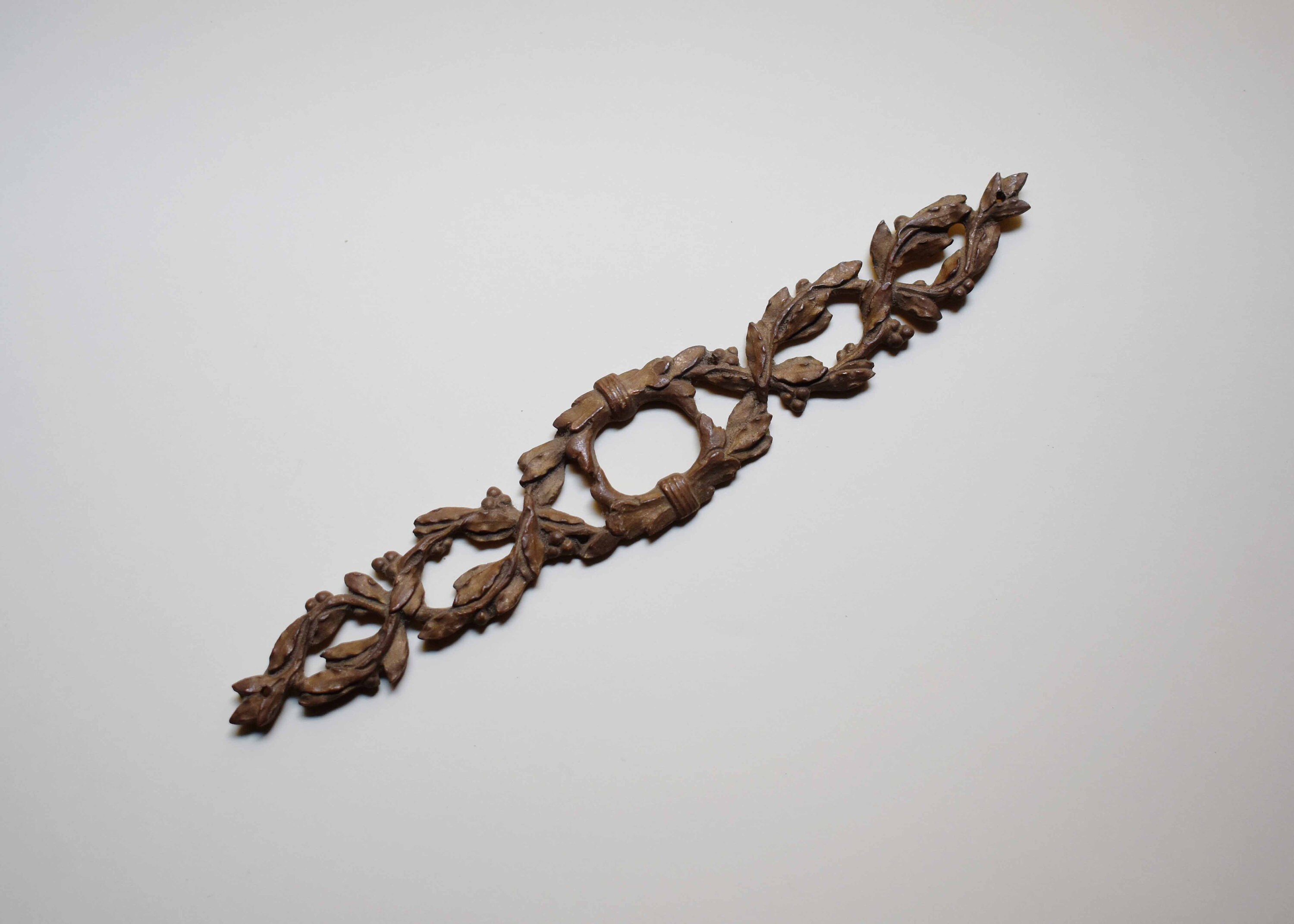 Escutcheon - Ormolu Solid Brass Décoration de Meubles Anciens