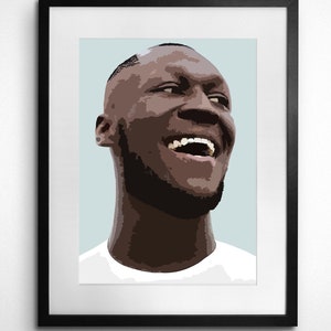 ALLEEN DIGITALE DOWNLOAD - Stormzy Print | Stormzy-kunstposter | Minimalistische poster | Muziek afdrukken | Muziekpictogram | Rappers | Vuil |