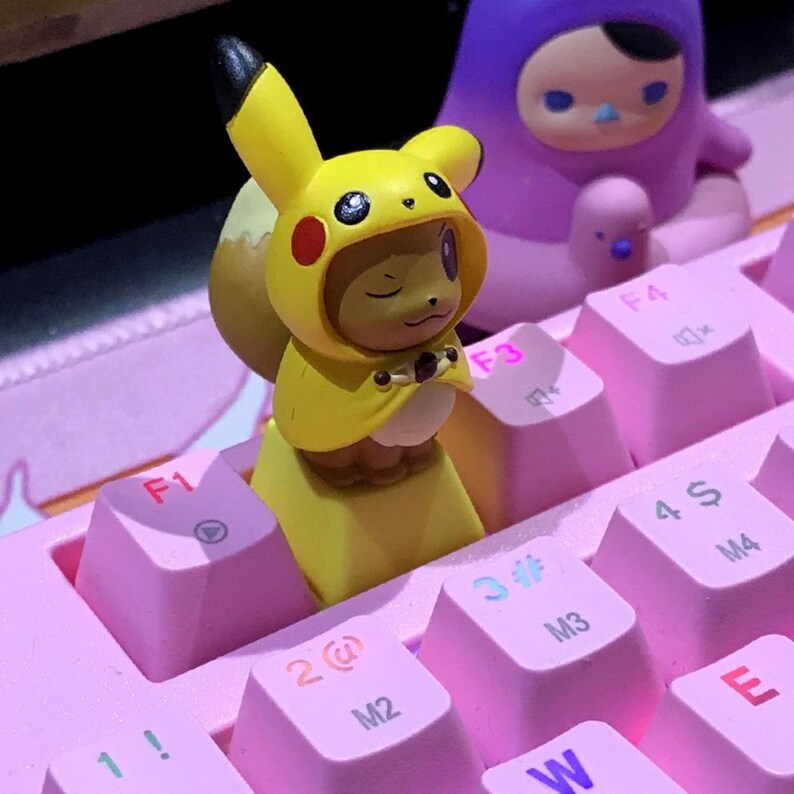 Pokemon Keycap Artisan Keycap Pokemon Keycap Sets Key Cap Etsy