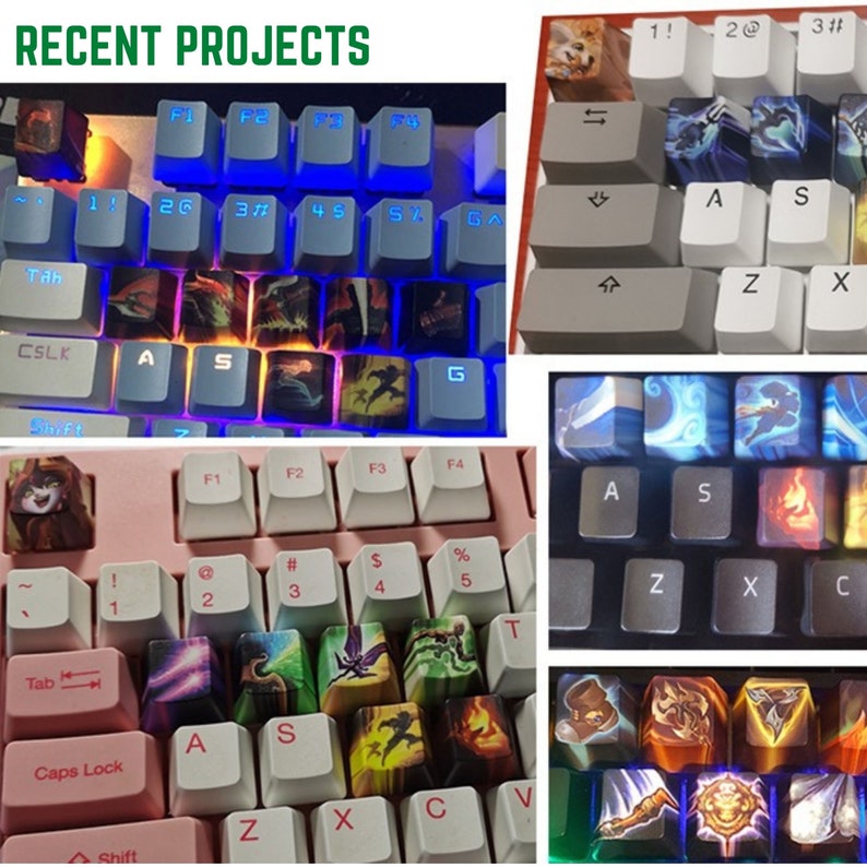 Custom League of Legends Keycap PBT Keycaps Cherry MX Etsy
